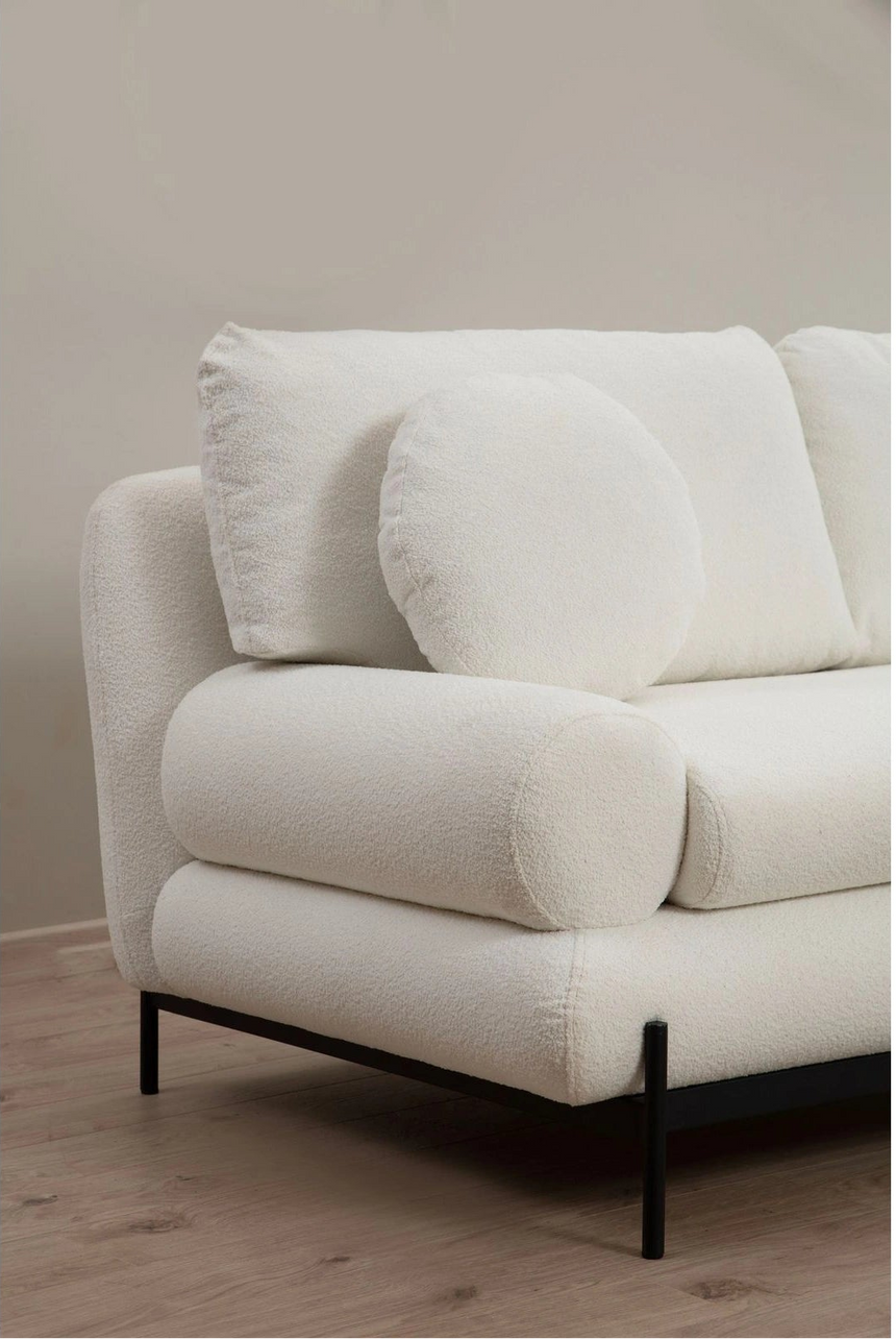 Livorno 3-Sitzer Sofa in Weiß, 230x85 cm von Atelier Del Sofa – Bild 8