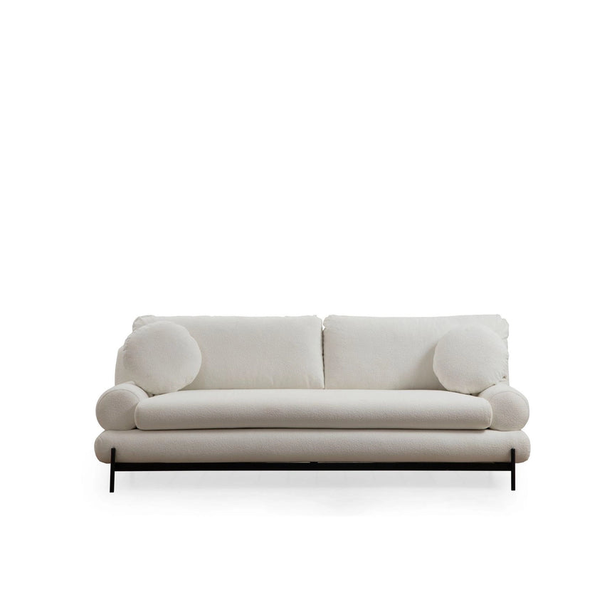Livorno 3-Sitzer Sofa in Weiß, 230x85 cm von Atelier Del Sofa – Bild 9