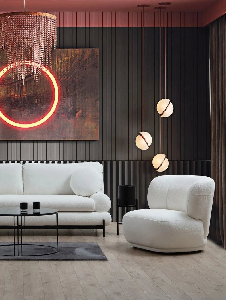 Livorno Sessel in Weiß, 85x78 cm von Atelier Del Sofa – Bild 1