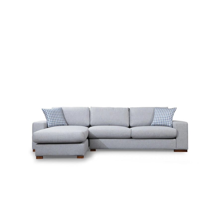 Loop Ecksofa, Linke Seite, in Hellgrau, 290x194 cm von Atelier Del Sofa – Bild 3