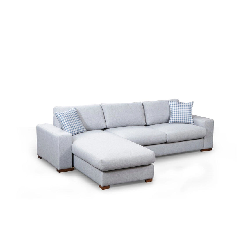 Loop Ecksofa, Linke Seite, in Hellgrau, 290x194 cm von Atelier Del Sofa – Bild 5