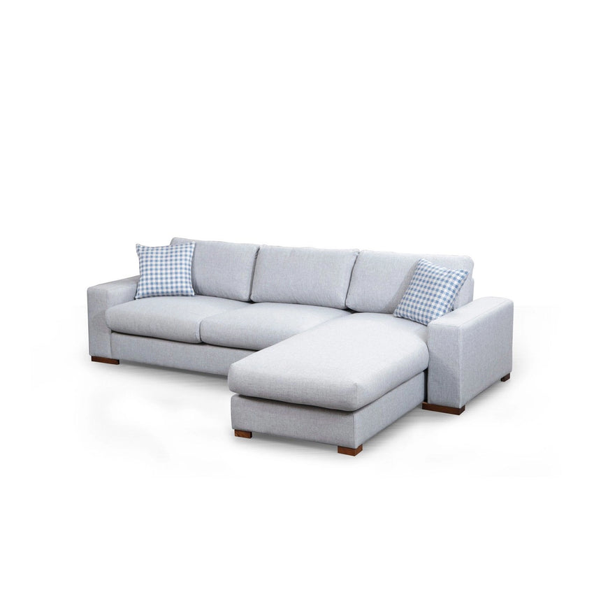 Loop Ecksofa, Rechte Seite, in Hellgrau, 290x194 cm von Atelier Del Sofa – Bild 3