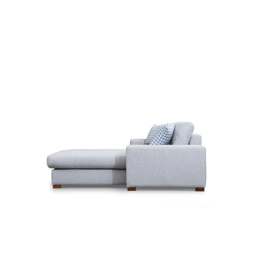 Loop Ecksofa, Rechte Seite, in Hellgrau, 290x194 cm von Atelier Del Sofa – Bild 6