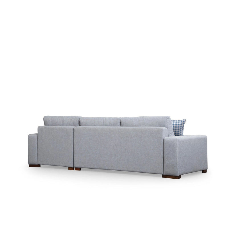 Loop Ecksofa, Rechte Seite, in Hellgrau, 290x194 cm von Atelier Del Sofa – Bild 7