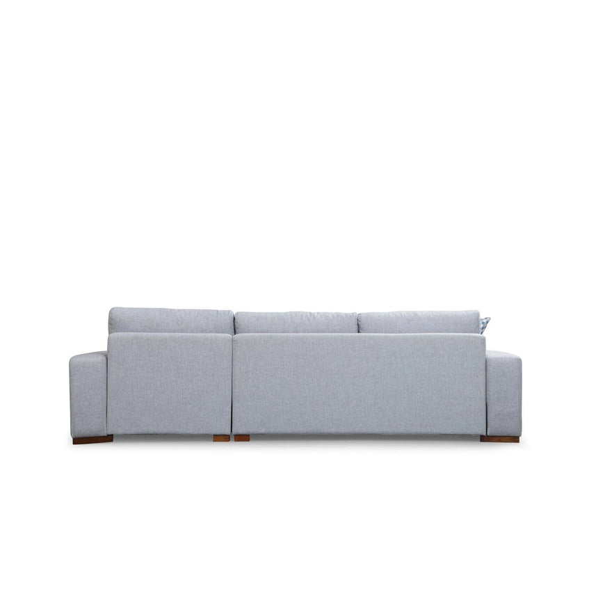 Loop Ecksofa, Rechte Seite, in Hellgrau, 290x194 cm von Atelier Del Sofa – Bild 8