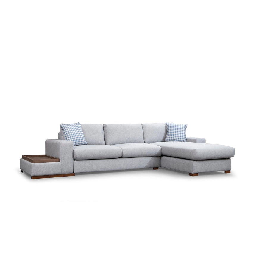 Loop Ecksofa, Rechte Seite, in Hellgrau, 322x194 cm von Atelier Del Sofa – Bild 6