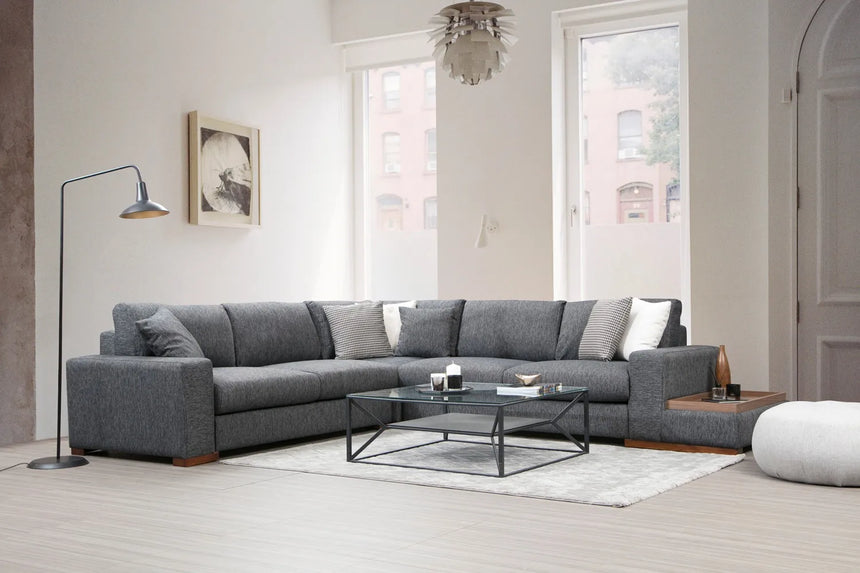 Loop Ecksofa in Anthrazit, 323x282 cm von Atelier Del Sofa – Bild 2