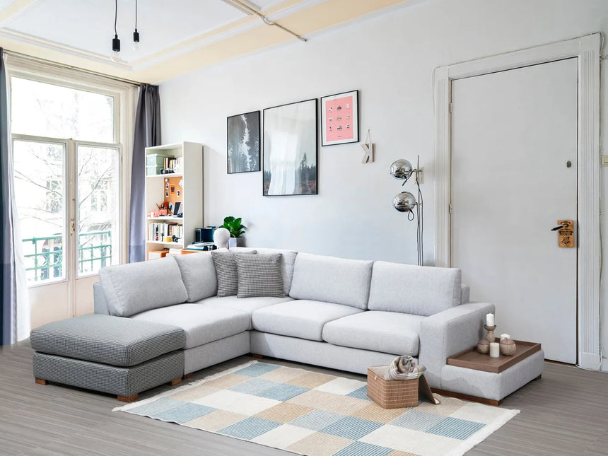 Loop Ecksofa in Grau und Hellgrau, 308x246 cm von Atelier Del Sofa – Bild 2