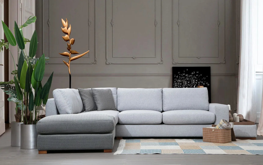 Loop Ecksofa in Grau und Hellgrau, 308x246 cm von Atelier Del Sofa – Bild 3