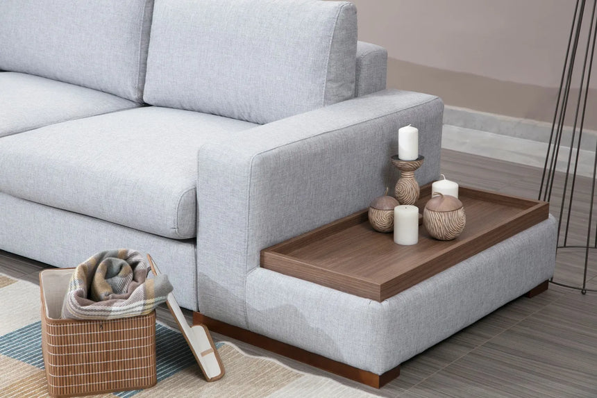 Loop Ecksofa in Grau und Hellgrau, 308x246 cm von Atelier Del Sofa – Bild 4