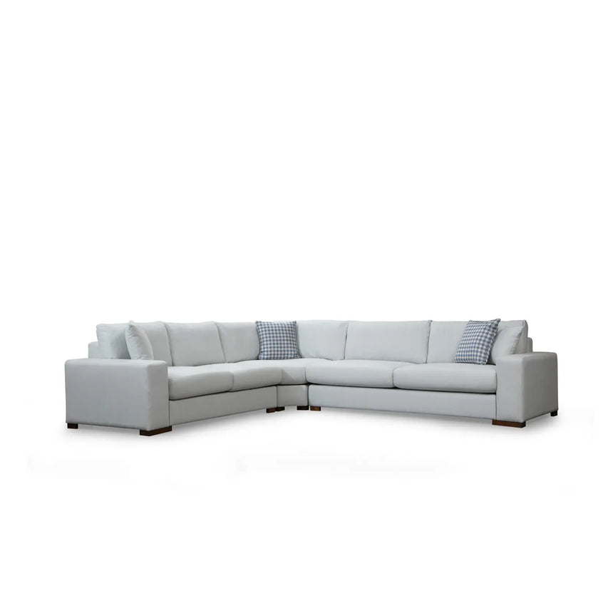 Loop Ecksofa in Weiß, 323x282 cm - ZEN ZONE Furniture