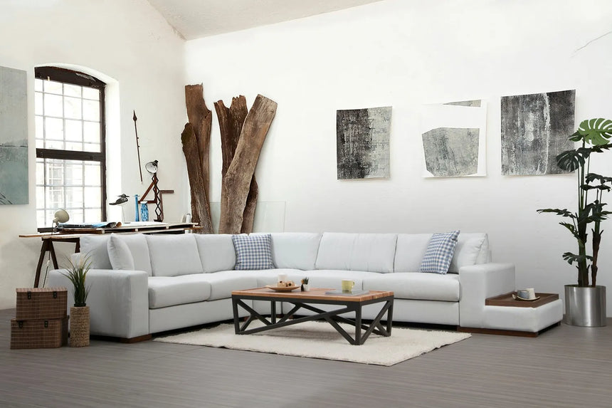 Loop Ecksofa in Weiß, 363x282 cm von Atelier Del Sofa – Bild 1