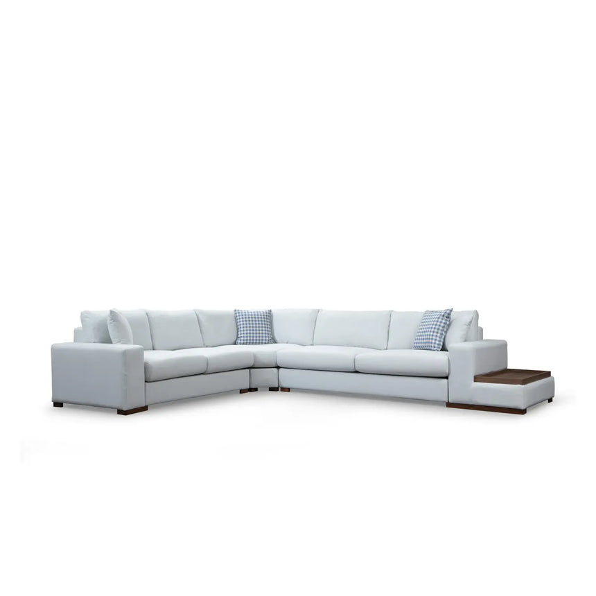 Loop Ecksofa in Weiß, 363x282 cm - ZEN ZONE Furniture