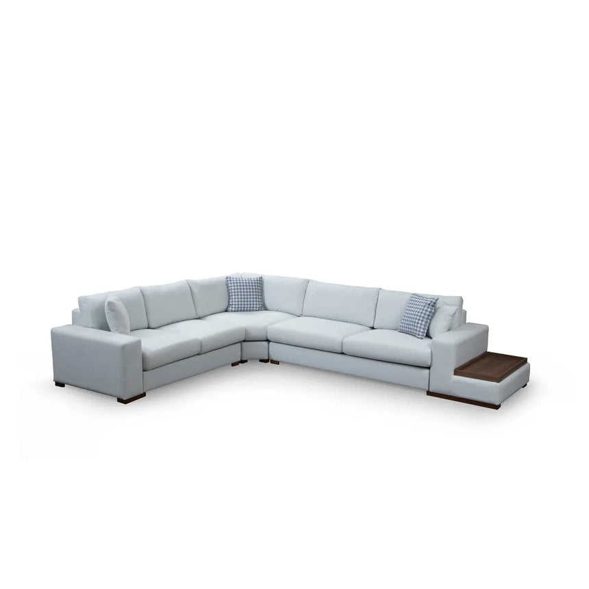 Loop Ecksofa in Weiß, 363x282 cm - ZEN ZONE Furniture