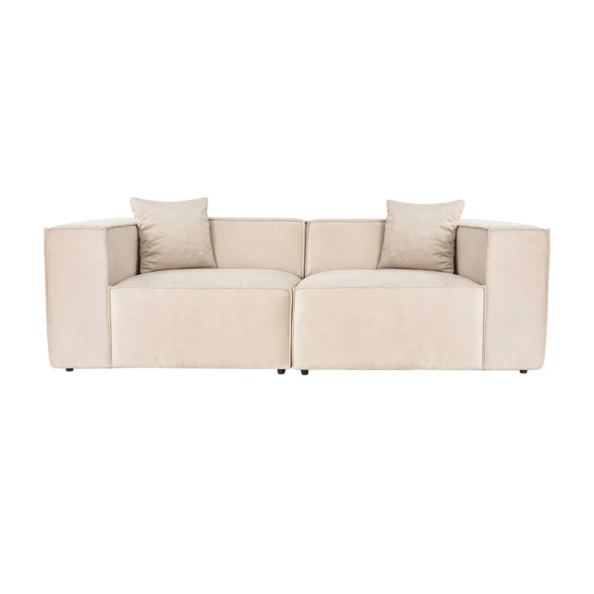 Lora 2-Sitzer Sofa in Mokka, 220x108 cm - ZEN ZONE Furniture