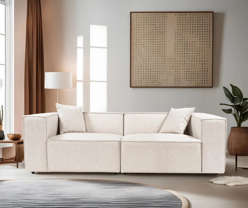 Lora 2-Sitzer Sofa in Hellbraun, 220x108 cm von Atelier Del Sofa – Bild 1