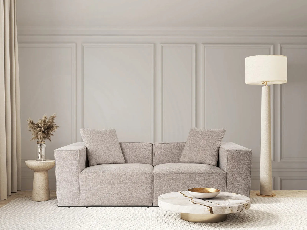 Lora 2-Sitzer Sofa in Mokka, 220x108 cm von Atelier Del Sofa – Bild 1