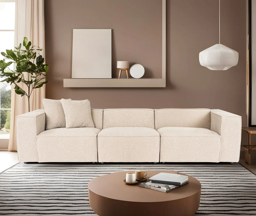 Lora 3-Sitzer Sofa in Pfirsich, 303x108 cm von Atelier Del Sofa – Bild 1