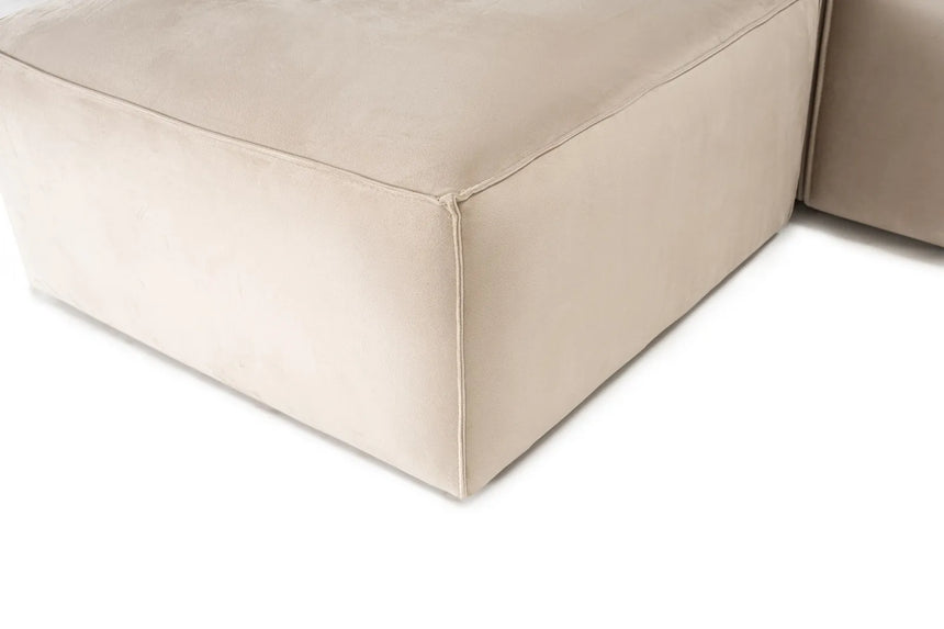 Lora Ecksofa aus Leinen, Rechte Seite, in Creme, 303x193 cm von Atelier Del Sofa – Bild 11