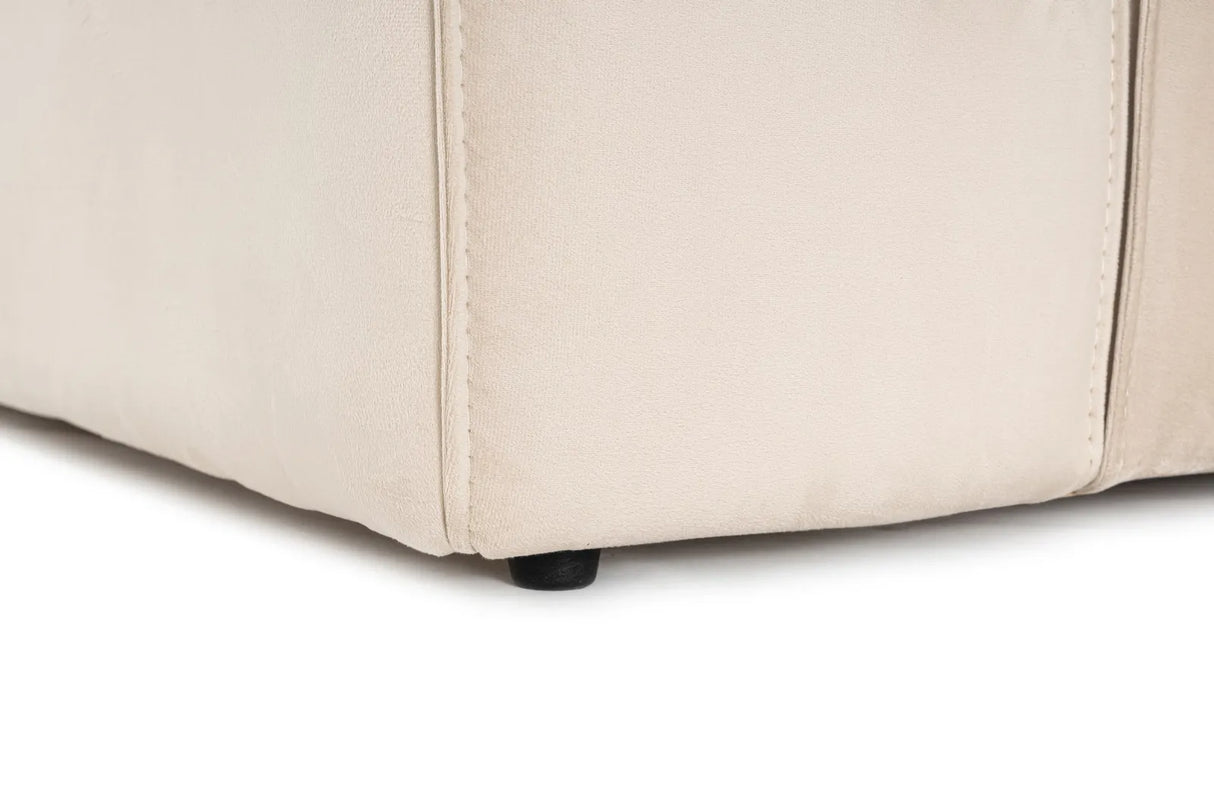Lora Ecksofa aus Leinen, Rechte Seite, in Creme, 303x193 cm von Atelier Del Sofa – Bild 12