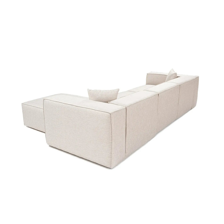 Lora Ecksofa aus Leinen, Rechte Seite, 303x193 cm - ZEN ZONE Furniture