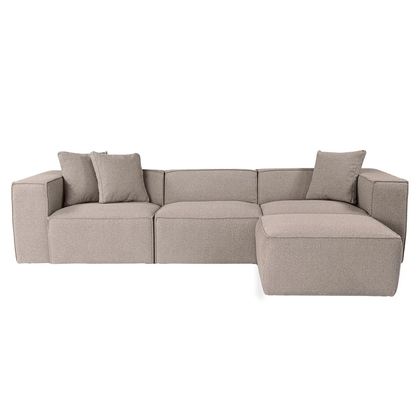 Lora Ecksofa aus Leinen, Rechte Seite, 303x193 cm - ZEN ZONE Furniture