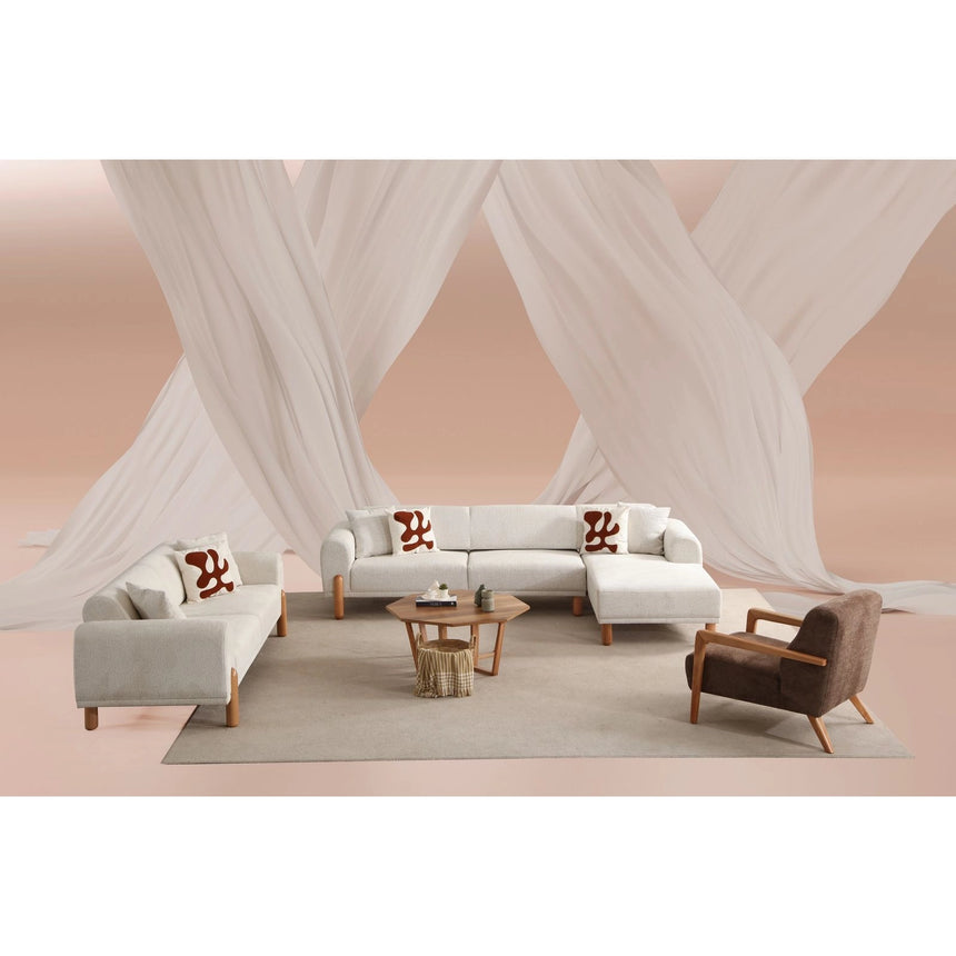 Lyke 3-Sitzer Schlafsofa in Creme, 228x88 cm von Atelier Del Sofa – Bild 5