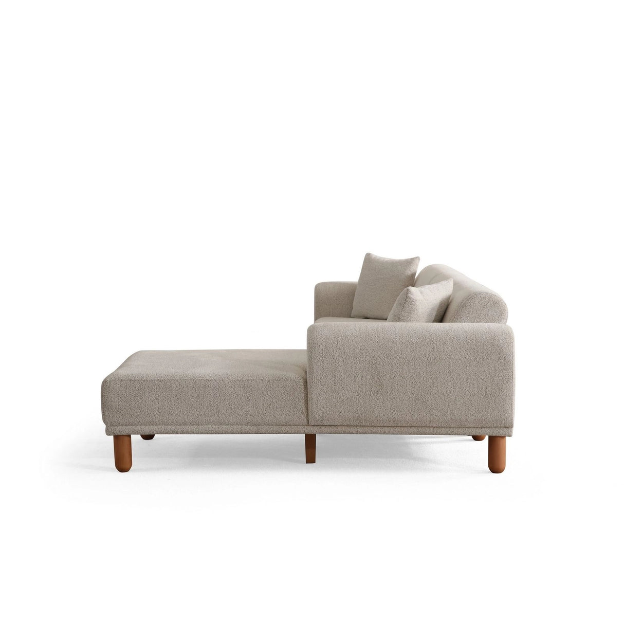 Lyke Eckschlafsofa, Rechte Seite, in Creme, 290x180 cm von Atelier Del Sofa – Bild 13