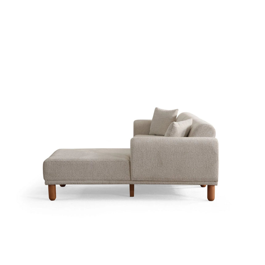 Lyke Eckschlafsofa, Rechte Seite, in Creme, 290x180 cm von Atelier Del Sofa – Bild 13