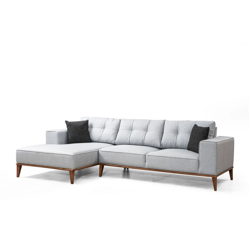 Montana Eckschlafsofa, Linke Seite, in Hellgrau, 288x160 cm von Atelier Del Sofa – Bild 3