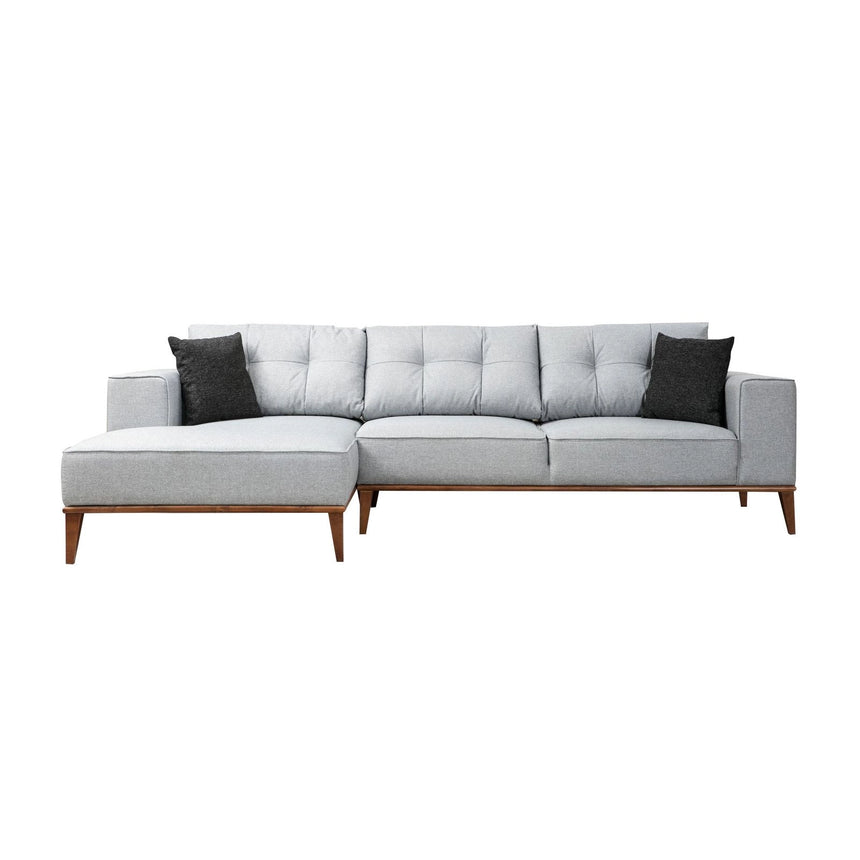 Montana Eckschlafsofa, Linke Seite, in Hellgrau, 288x160 cm von Atelier Del Sofa – Bild 4