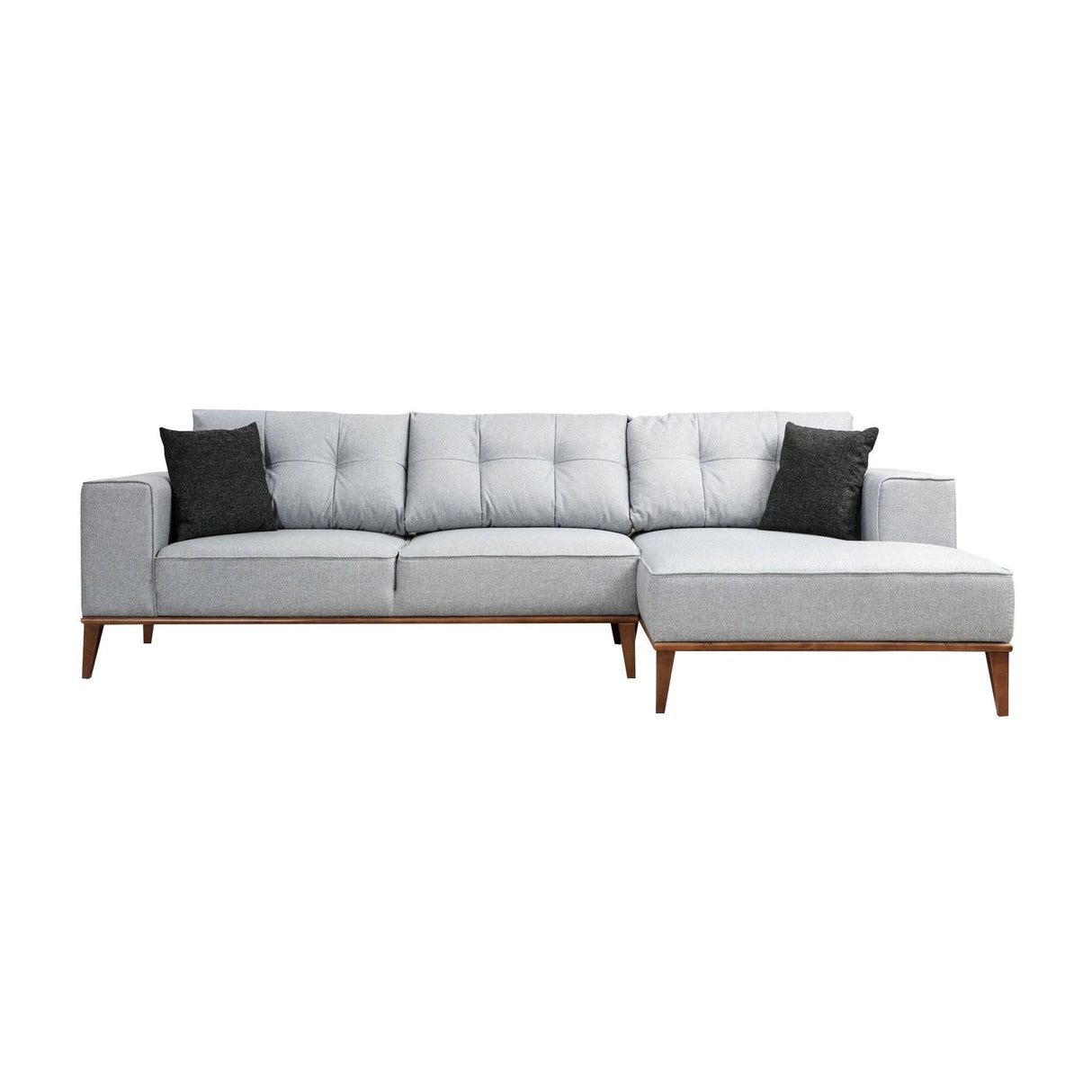Montana Eckschlafsofa, Rechte Seite, in Hellgrau, 288x160 cm von Atelier Del Sofa – Bild 4