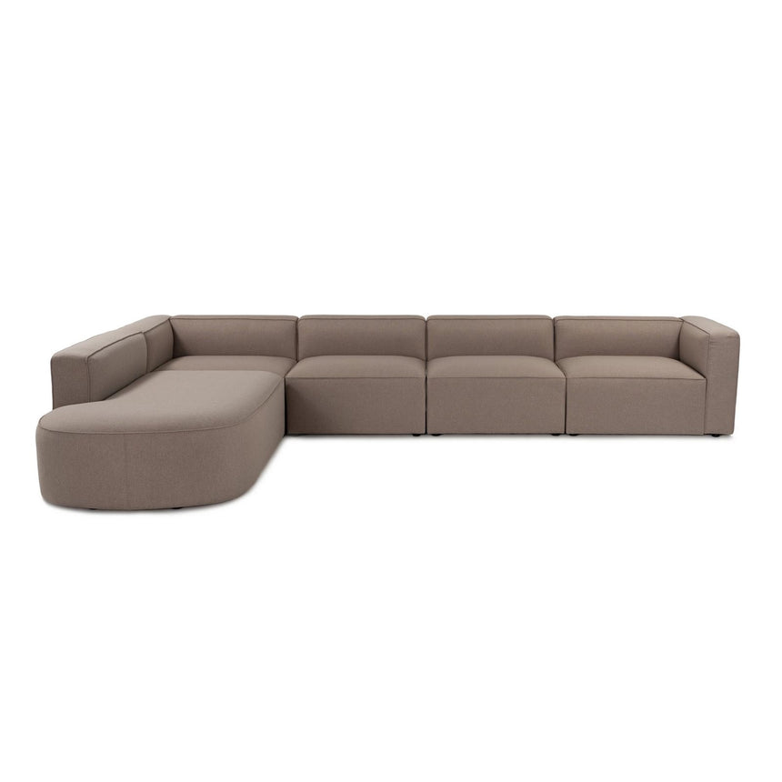 Mora Ecksofa, Linke Seite, in Hellbraun, 320x235 cm von Atelier Del Sofa – Bild 2