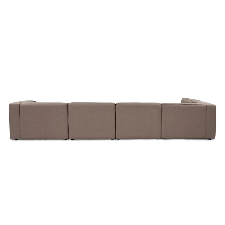 Mora Ecksofa, Linke Seite, in Hellbraun, 320x235 cm von Atelier Del Sofa – Bild 5