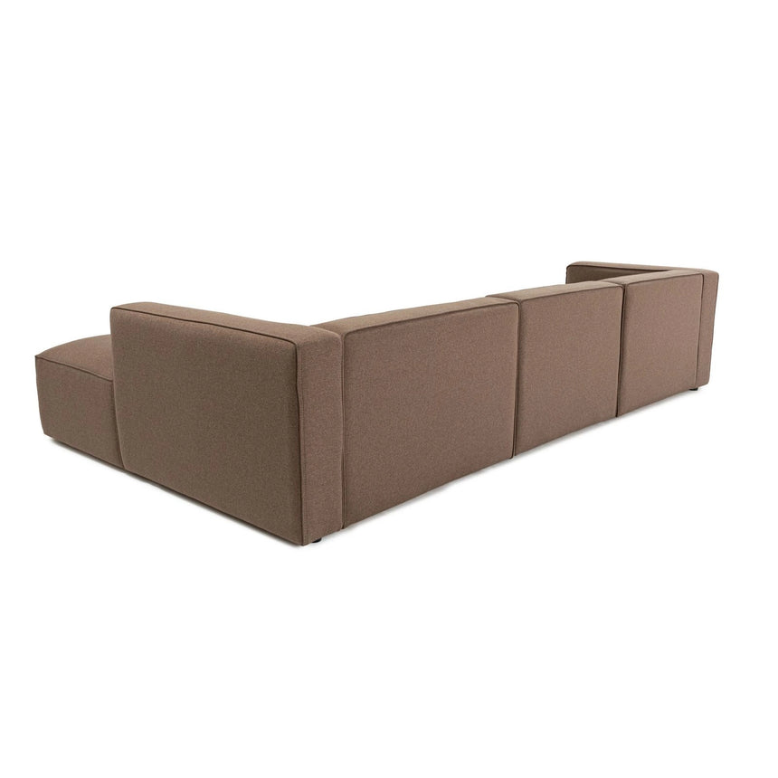 Mora XL Ecksofa, Rechte Seite, in Braun, 320x235 cm von Atelier Del Sofa – Bild 8
