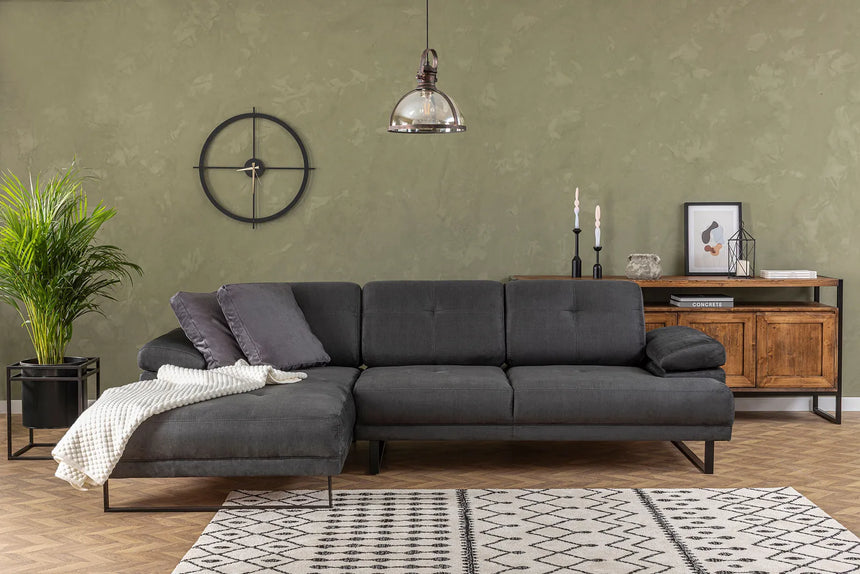 Mustang Ecksofa, Linke Seite, in Anthrazit, 274x174 cm von Atelier Del Sofa – Bild 1