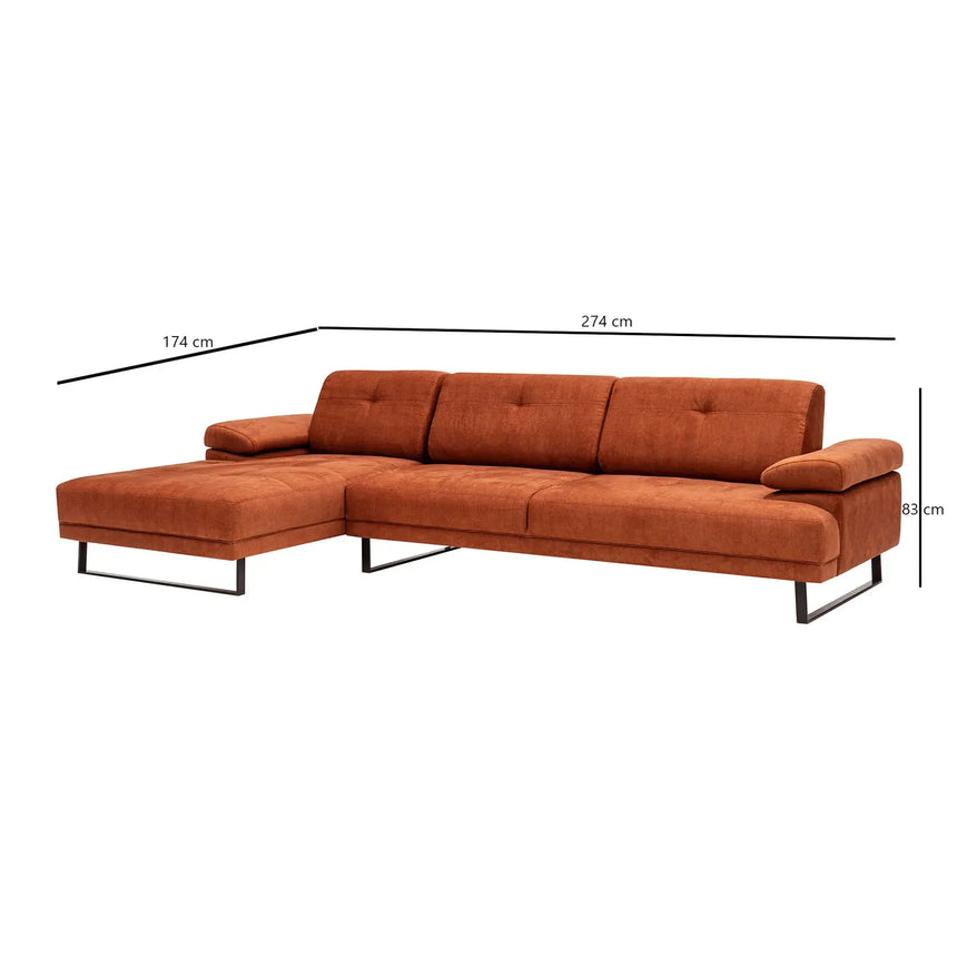 Mustang Ecksofa, Linke Seite, 274x174 cm - ZEN ZONE Furniture