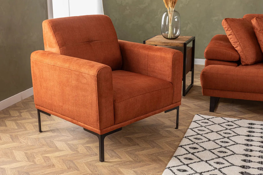 Mustang Sessel in Orange, 88x88 cm von Atelier Del Sofa – Bild 2
