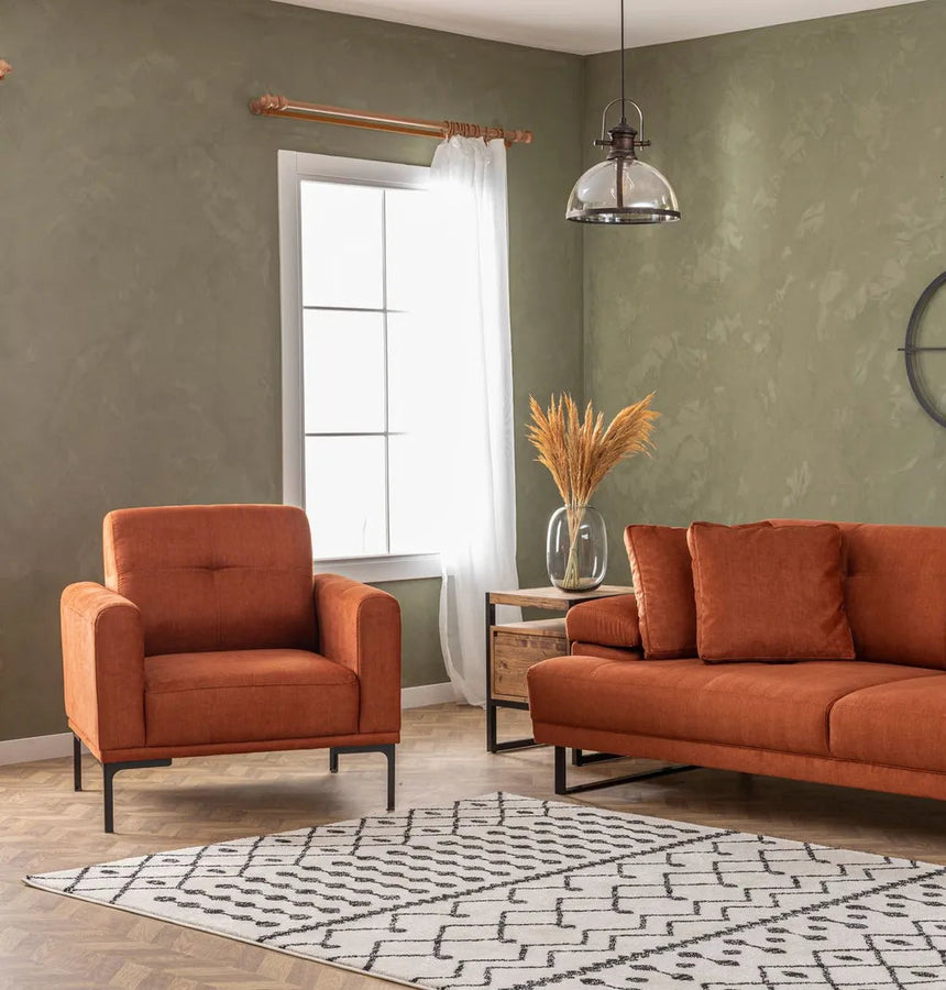 Mustang Sessel in Orange, 88x88 cm von Atelier Del Sofa – Bild 4