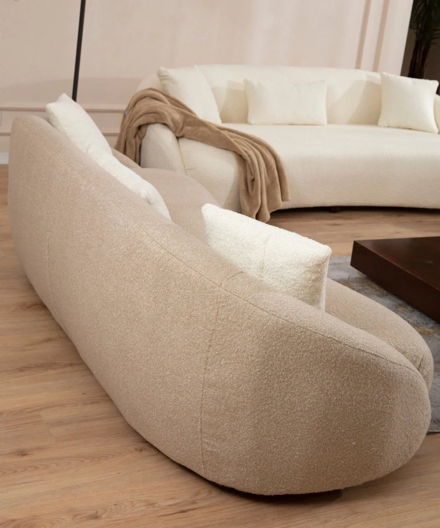 Napoli 3-Sitzer Sofa, Beine in Walnuss, 230x94 cm von Atelier Del Sofa – Bild 2