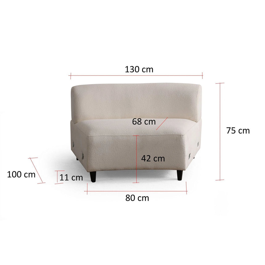 Pars Ecksofa in Creme, 390x100 cm von Atelier Del Sofa – Bild 11