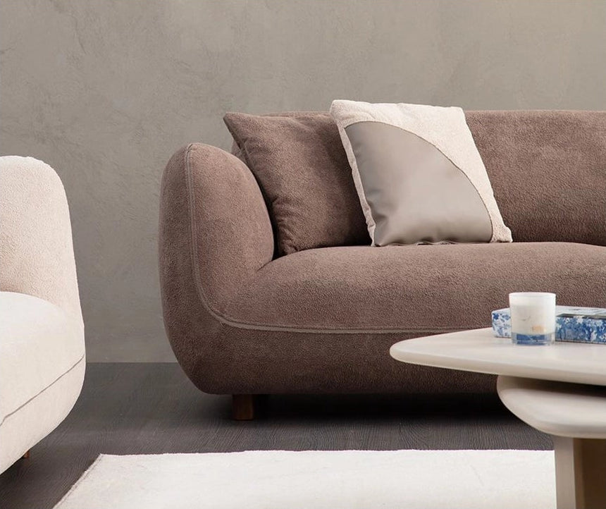 Pavia Ecksofa, Rechte Seite, in Braun, 250x170 cm von Atelier Del Sofa – Bild 5
