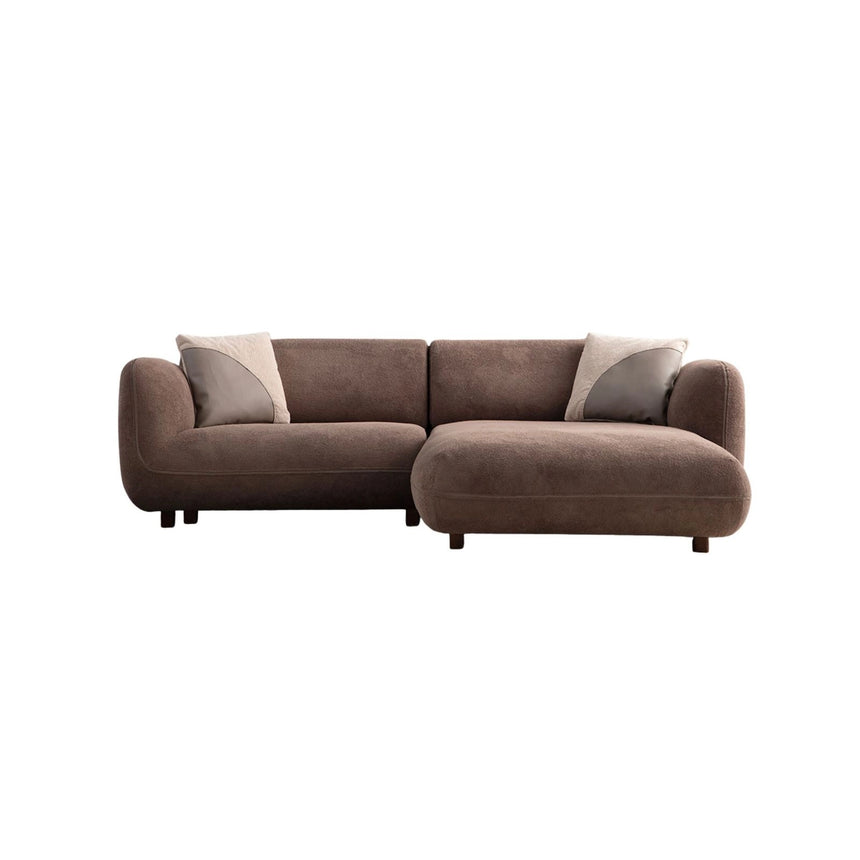 Pavia Ecksofa, Rechte Seite, in Braun, 250x170 cm von Atelier Del Sofa – Bild 7
