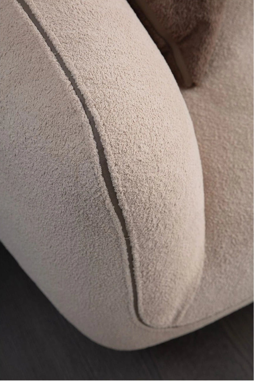 Pavia Ecksofa, Symmetrisch, in Creme, 240x240 cm von Atelier Del Sofa – Bild 3