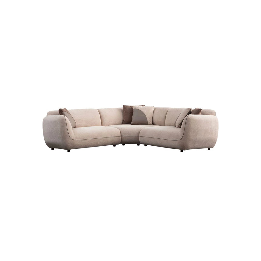 Pavia Ecksofa, Symmetrisch, in Creme, 240x240 cm von Atelier Del Sofa – Bild 5