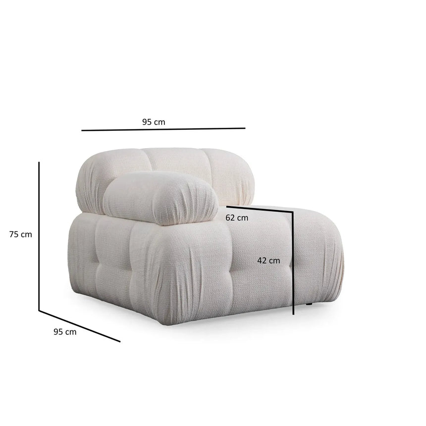 Petite 3 3-Sitzer Ecksofa, Rechte Seite, 290x160 cm - ZEN ZONE Furniture
