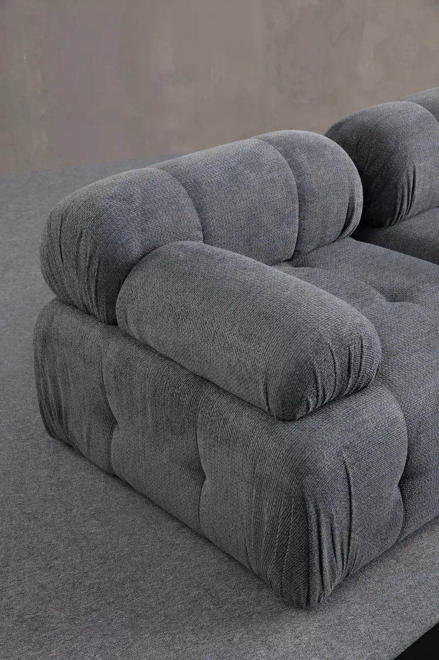 Petite 3 3-Sitzer, Rechte Seite, Ecksofa in Grau, 290x160 cm von Atelier Del Sofa – Bild 3