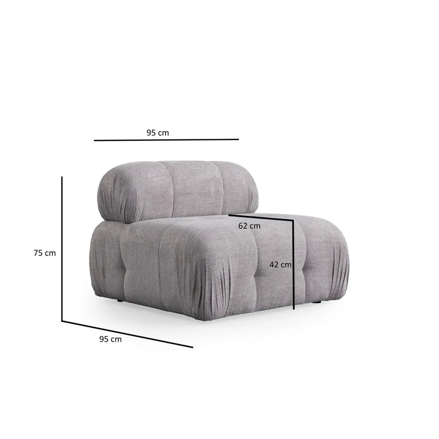 Petite 3 3-Sitzer Ecksofa, Rechte Seite, 290x160 cm - ZEN ZONE Furniture