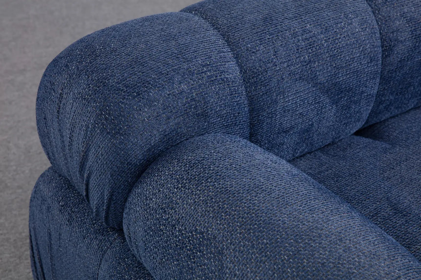 Petite 3 3-Sitzer, Rechte Seite, Ecksofa in Nachtblau, 290x160 cm von Atelier Del Sofa – Bild 3