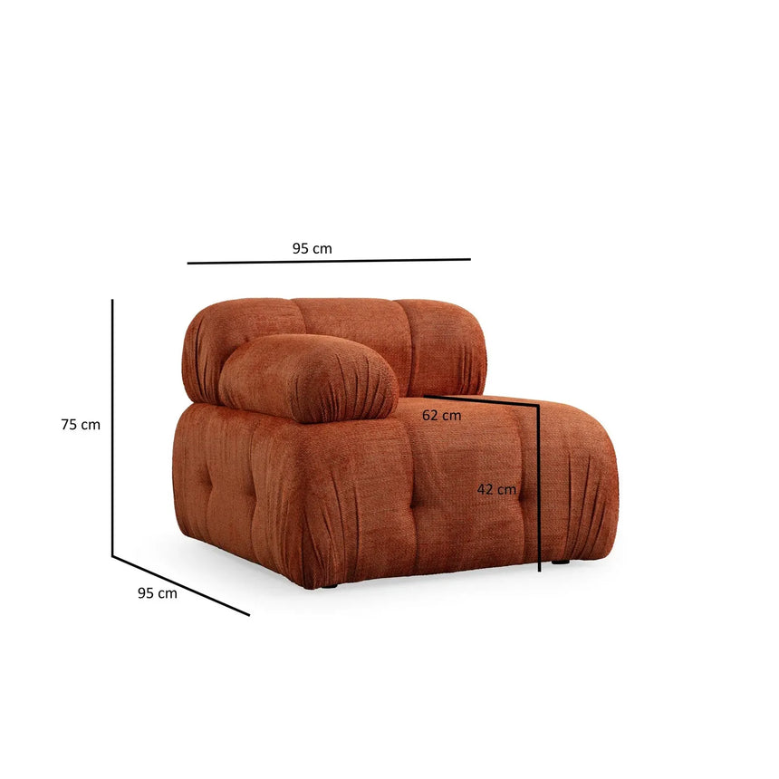 Petite 3 3-Sitzer Ecksofa, Rechte Seite, 290x160 cm - ZEN ZONE Furniture
